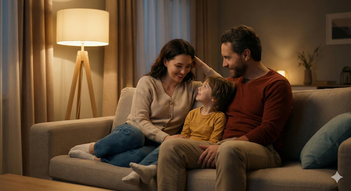 Cozy family moment / 家族の温かい時間