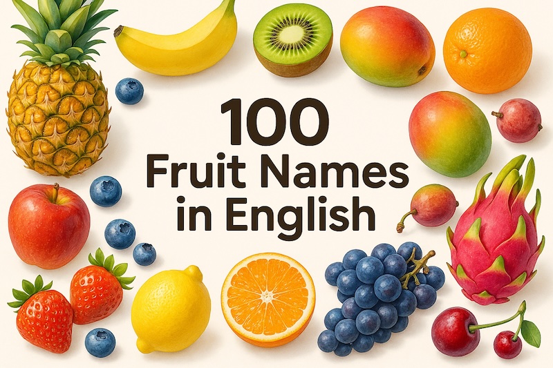 果物の英語 100選 サムネイル