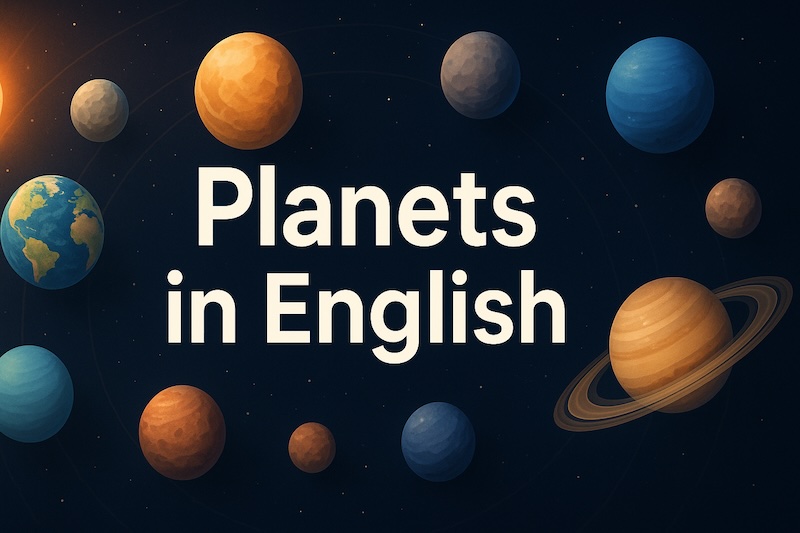 惑星 英語　サムネイル