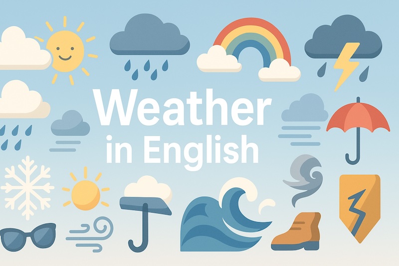 天気　英語 サムネイル