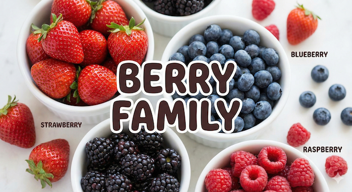 Bowls of assorted berries / いろいろなベリーのボウル