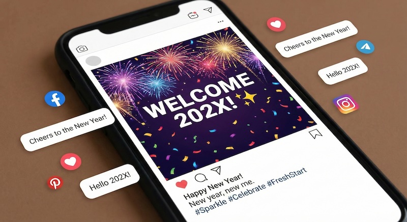新年 英語 挨拶 SNS表現アイキャッチ
