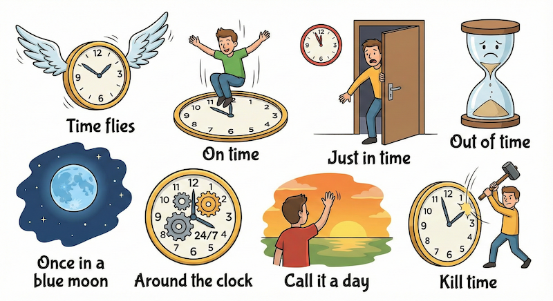時間 イディオム 画像