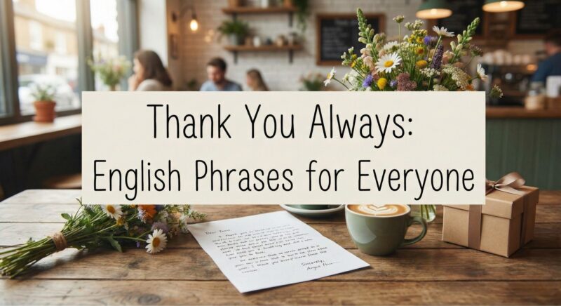 英語で「いつもありがとう」サムネイル