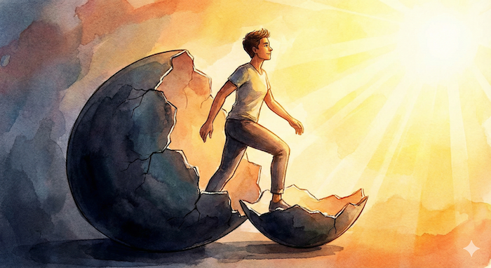 心の壁や弱さを乗り越える英語　アイキャッチ