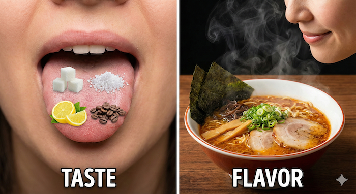 「味」を表す名詞 Taste と Flavor の決定的な違い　アイキャッチ