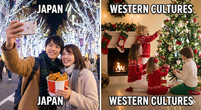 Christmas Eve cultural differences comparison