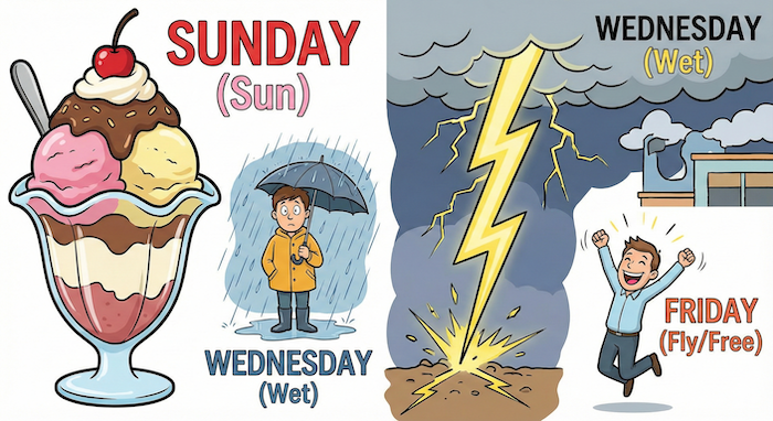 Fun Mnemonic Illustrations for Days