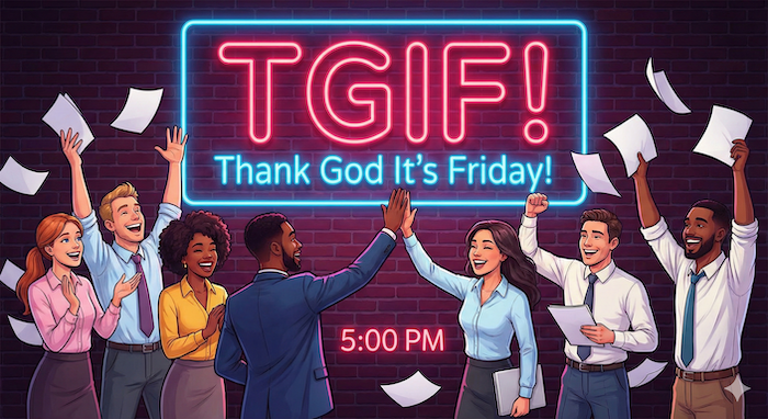 Celebrating "TGIF" - Thank God It's Friday