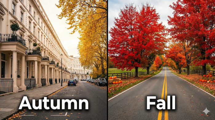 British Autumn vs American Fall / 英国のAutumnと米国のFall