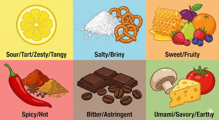 美味しい英語　味覚・フレーバー編　アイキャッチ