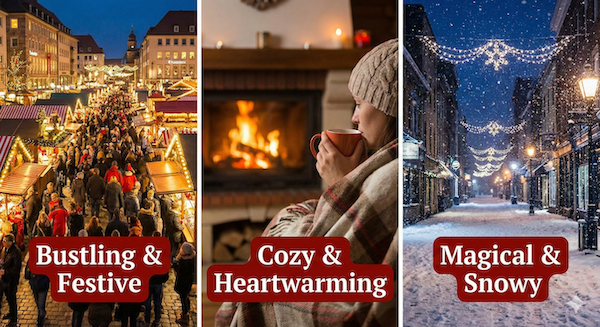 クリスマスの雰囲気コラージュ