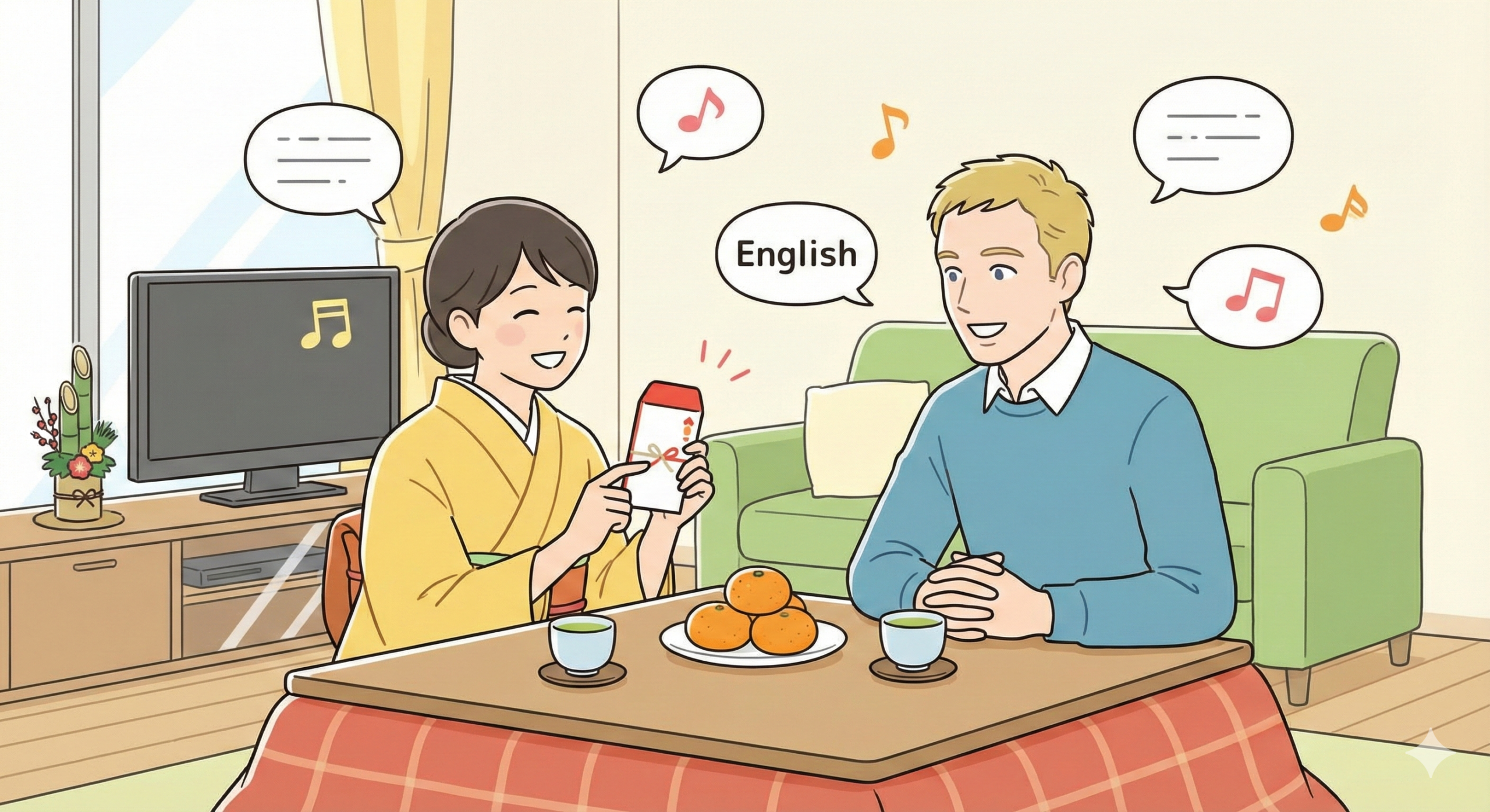 Explaining Otoshidama tradition casually / お年玉文化を英語で説明