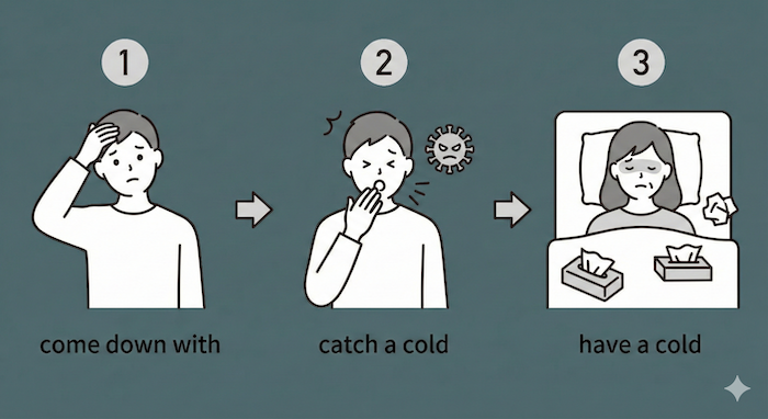 Sickness progression timeline / 病気の進行のタイムライン