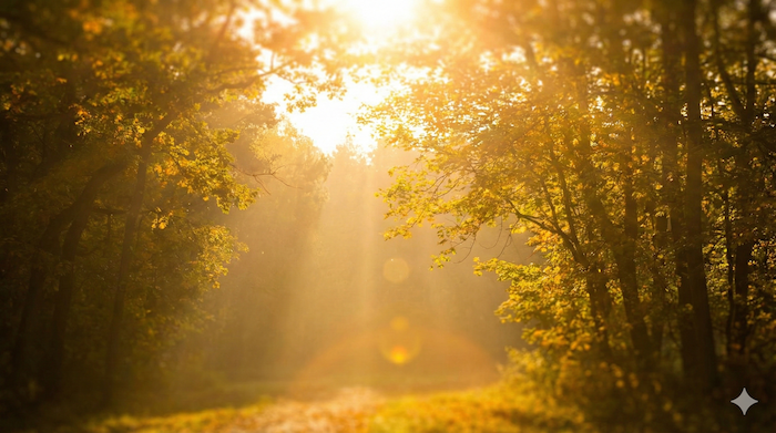 Golden light Indian Summer landscape / 残暑の美しい風景