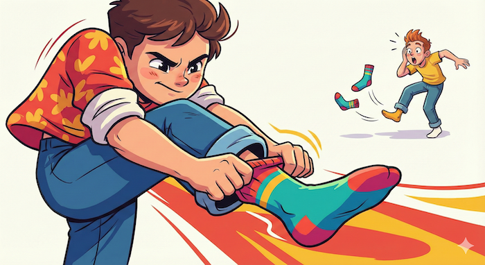 靴下を使った英語イディオム アイキャッチ