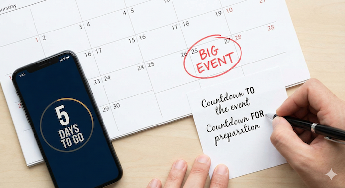 カウントダウンのフレーズと前置詞 (Countdown Phrases and Prepositions)