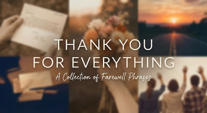 「今までありがとうございました」　英語　サムネイル