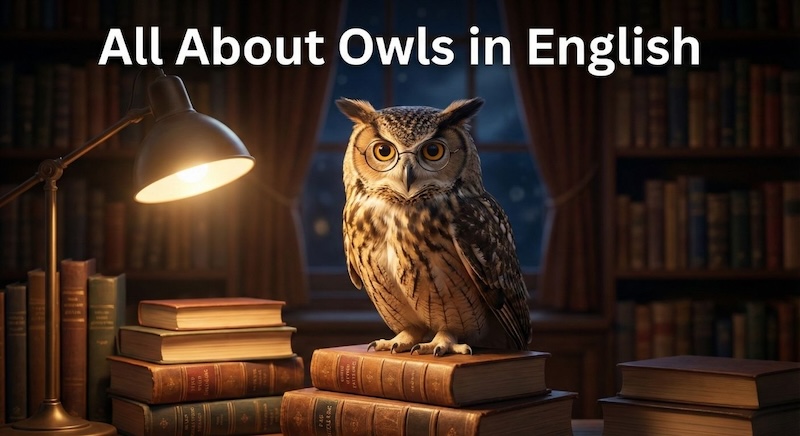 フクロウの英語　サムネイル