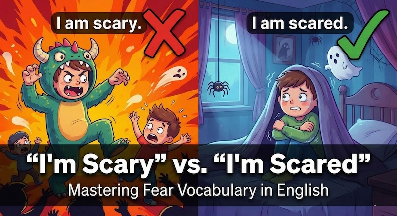 「怖い」は英語で?サムネイル