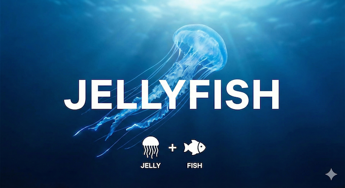 海を漂う美しいクラゲ