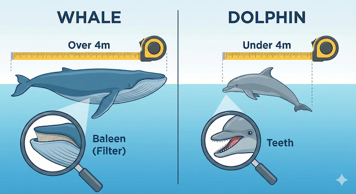 Whale vs Dolphin Infographic / クジラとイルカの比較図