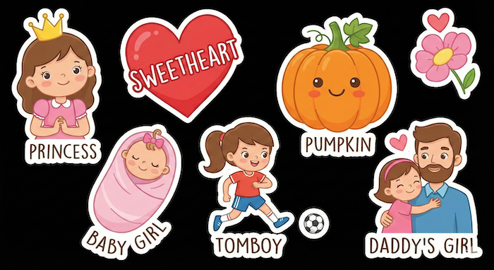 Cute nicknames for daughters / 娘への可愛いニックネーム