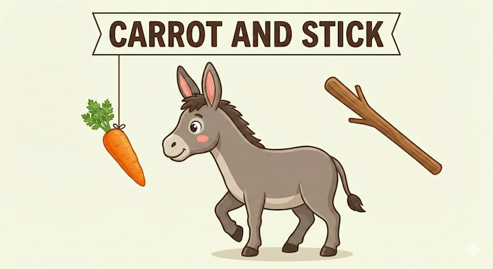 「アメとムチ」のイラスト