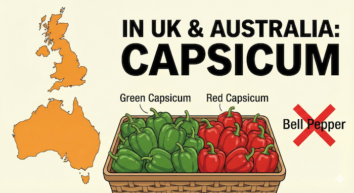 UK & Australia: Capsicum Terminology