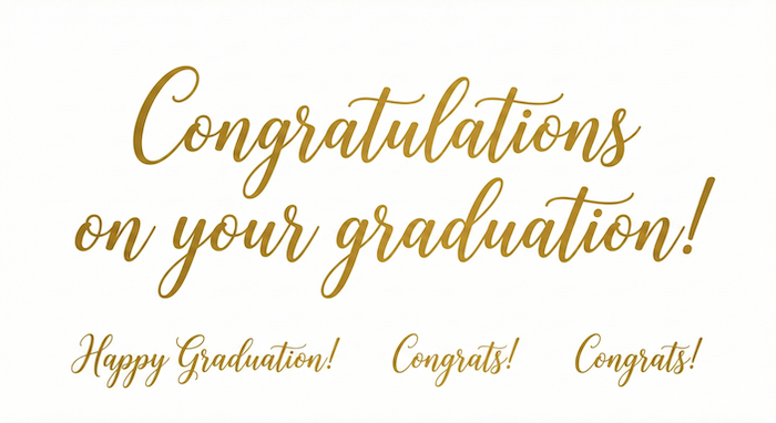 「卒業おめでとう」の基本フレーズ