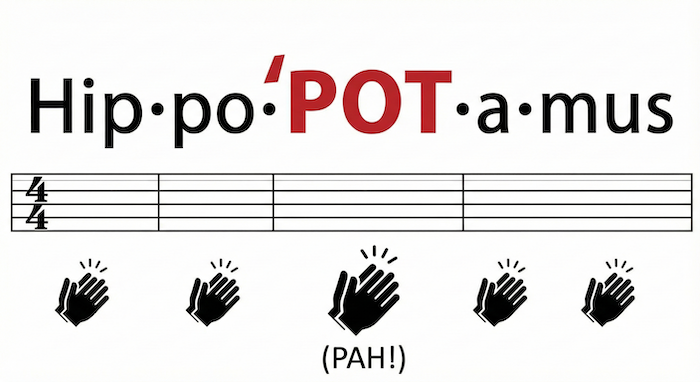 Visual pronunciation guide for Hippopotamus