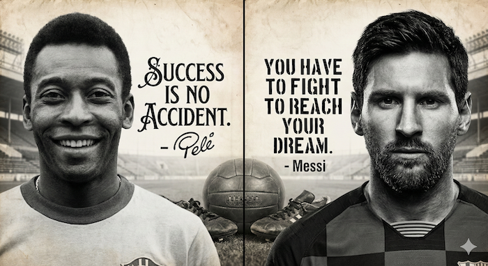 サッカーにまつわるかっこいい英語の名言