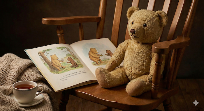 Vintage Teddy Bear Scene / ヴィンテージテディベアのいる風景