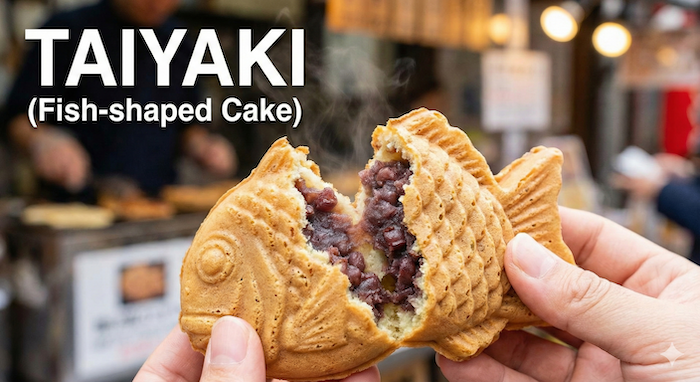 あんこ入り熱々鯛焼き