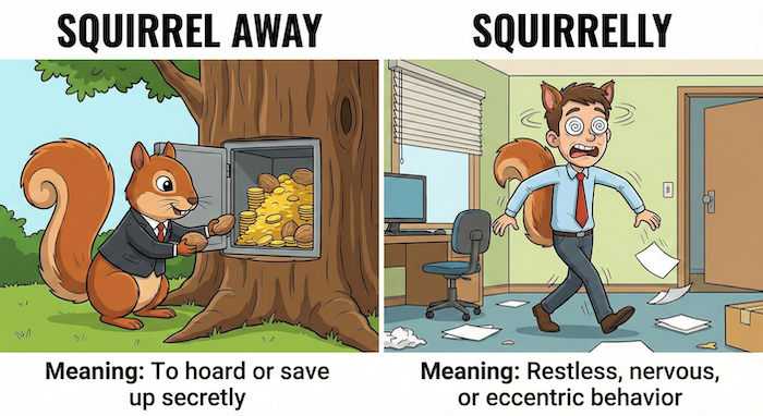 リスを使った英語イディオム・スラング