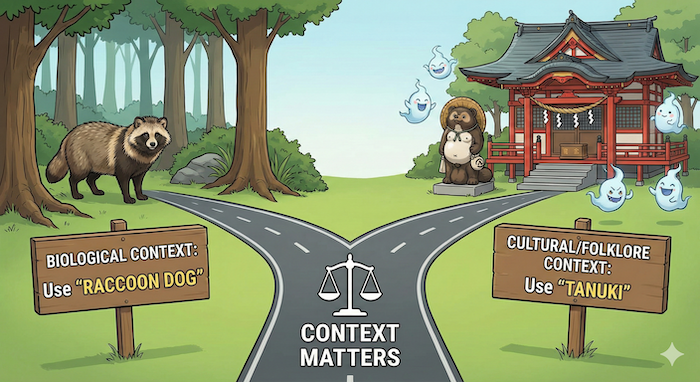 たぬきの英語表現使い分けガイド