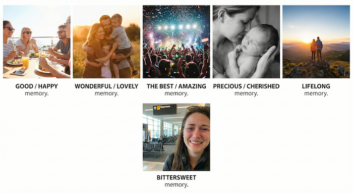 Visual spectrum of memory adjectives 記憶の形容詞の視覚的スペクトル