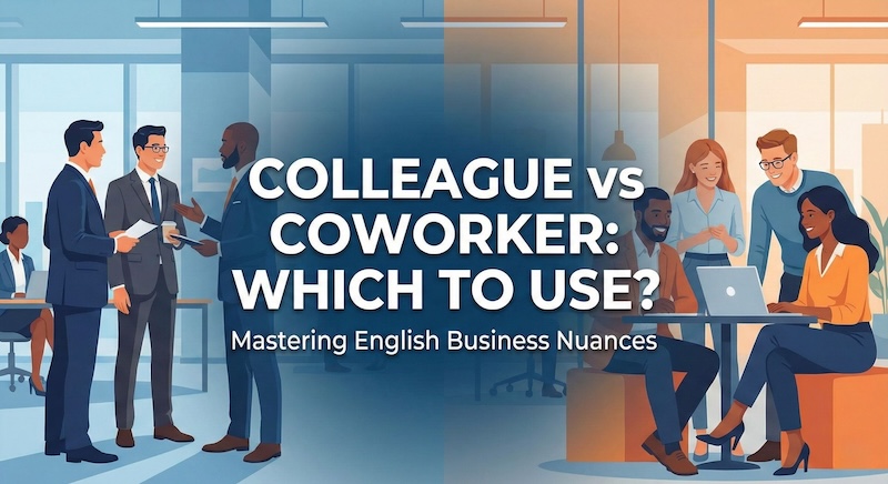 「同僚」は英語で?サムネイル