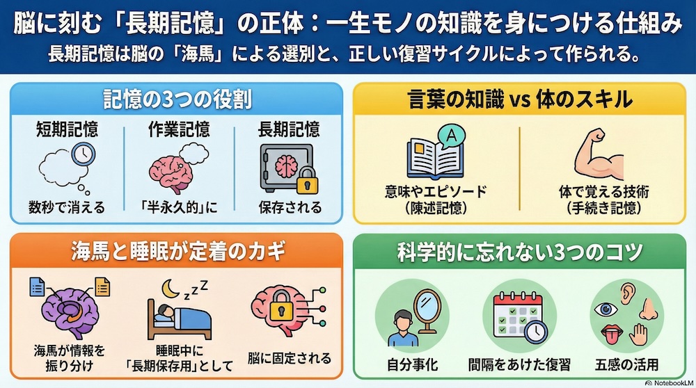 長期記憶 インフォグラフィック