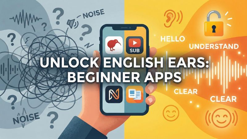 初心者向け英語リスニングアプリ サムネイル