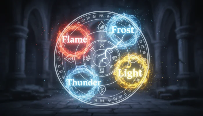 炎や氷、呪文を表す英語