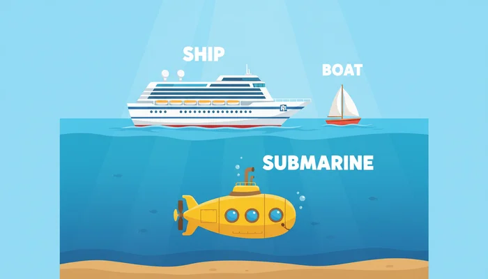 船・ボート・潜水艦の英語