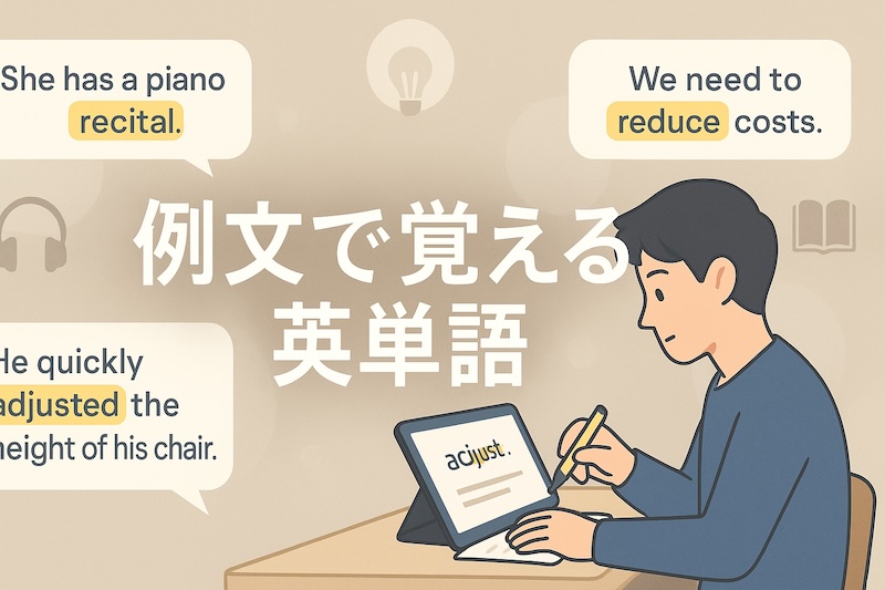 例文で覚える 英単語