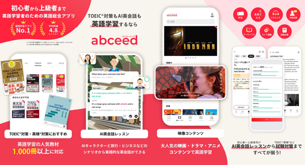 abceedのApp Store掲載画像(2026年9月確認)