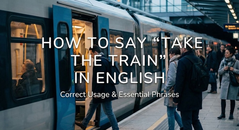 電車に乗るは英語で?サムネイル