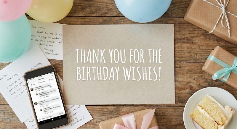 誕生日メッセージへのお礼　サムネイル