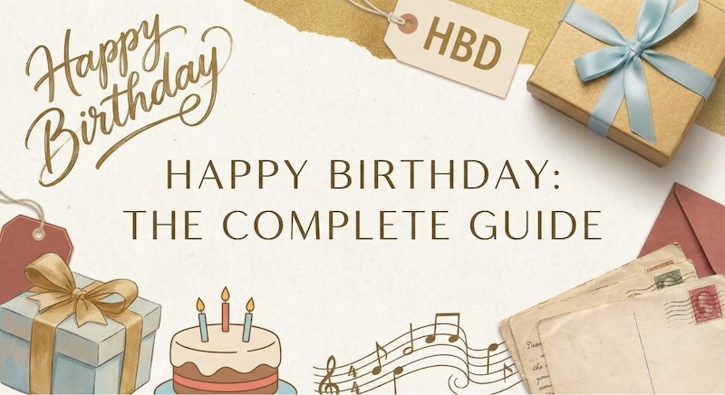 「ハッピーバースデー」の英語 サムネイル