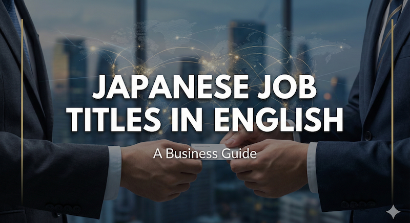 日本日本の役職(部長・課長)の英語表記 サムネイル