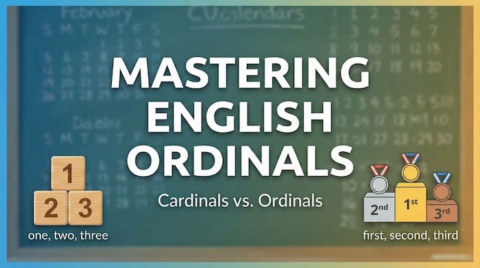 英語の「序数(1st, 2nd)」と日付の書き方 サムネイル