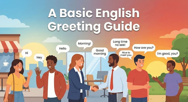 英語の「こんにちは」「おはよう」基本の挨拶完全ガイド サムネイル